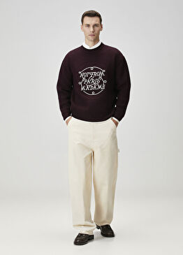 Ekru Kadife Pantolon