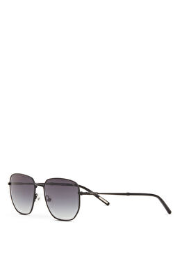 CR 80033 C1 Geometrik Siyah Metal Erkek Güneş Gözlüğü