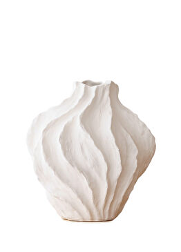 Nova Beyaz Seramik Vazo