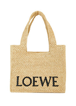 x Paula's Ibiza Bej Kadın Rafya Plaj Çantası