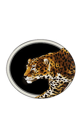 Leopar Detaylı Porselen Servis Tabağı