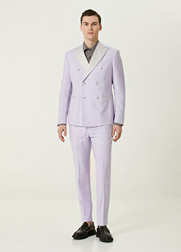 Mor Kruvaze Takım Elbise