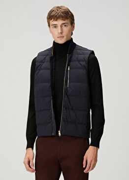 Hybrid Lacivert Kapitoneli Yelek