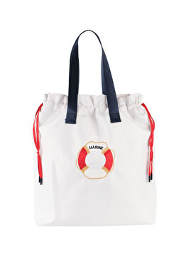 Marin Beyaz Unisex Plaj Havuz Çantası