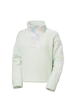 W Imperial Pile Sea Foam Yarım Fermuarlı Kadın Polar Spor Sweatshirt