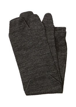 Gri Kadın Yün Çorap