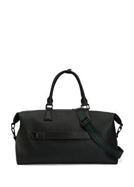 Siyah Erkek Deri Seyahat Çantası