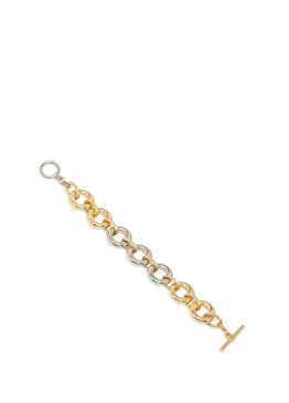 Gümüş Altın Rengi Kadın Zincir Bileklik