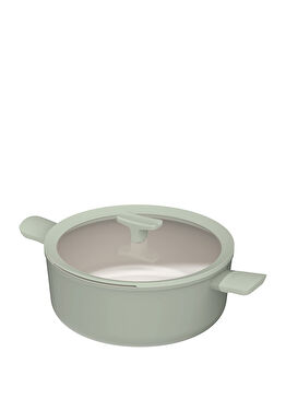 Balance Sage Yapışmaz Seramik Kapaklı Alüminyum Tencere 28 cm
