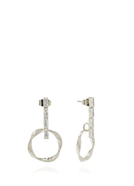 Silver Gümüş Rengi Kadın Küpe