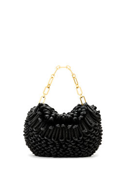 Madea Mini Siyah Kadın Deri El Portföyü