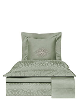Valois Haki Pamuklu Jakar Çift Kişilik Nevresim Takımı 200 x 220 cm