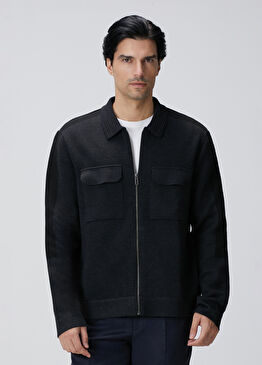 Antrasit Triko Dış Gömlek