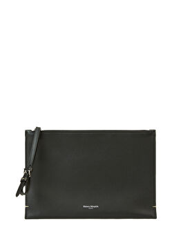 Siyah Kadın Deri El Portföyü