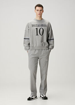 Gri Beli Kordonlu Eşofman Altı