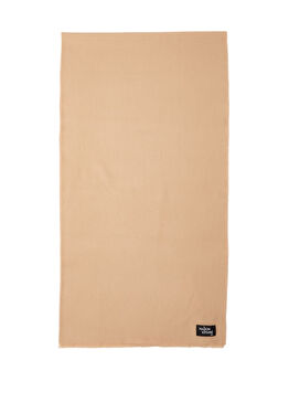 Koyu Bej Kadın Yün Atkı