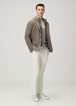 Beyaz İpek Pantolon