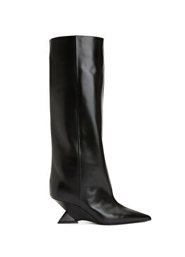 Siyah Kadın Deri Çizme