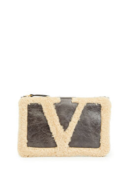 Viva Superstar Bej Kahverengi Deri El Portföyü