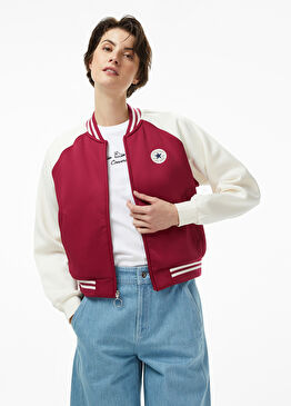 Pembe Fermuarlı Kadın Ceket