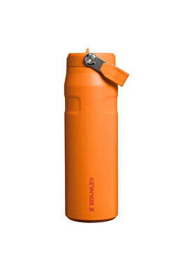 The Iceflow Flip Straw Turuncu Çelik Su Termosu 0,7 Lt