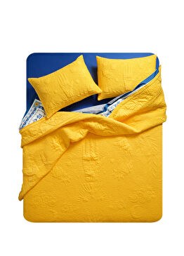 Uttar Kapitoneli Pamuk Saten Yatak Örtüsü Seti