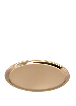 Bakır Metal Oval Sunum Tepsisi