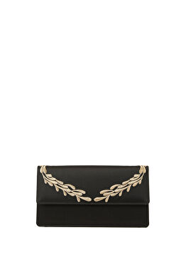 Siyah Gold Jakarlı Kadın El Portföyü