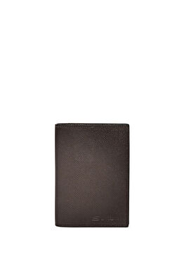 Gri Erkek Deri Pasaportluk