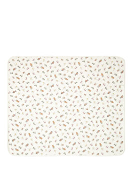 Krem Desenli Bebek Battaniyesi