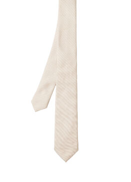 Bej Krem Dokulu Kravat