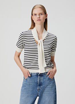 Sailor Lacivert Beyaz Hırka