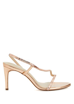 Rose Gold Kadın Taşlı Sandalet