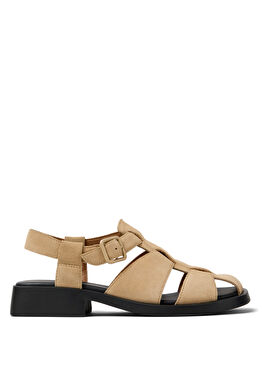 Dn0 Bej Nubuk Kadın Sandalet K201489-009