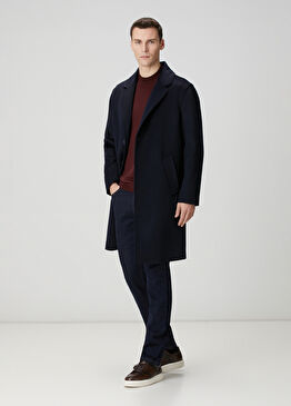 Lacivert Limited Yün Palto
