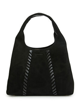 Siyah Kadın Süet Çanta
