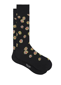 Çok Renkli Çiçekli Erkek Çorap