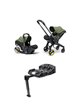 i Bebek Arabasına Dönüşen i-Size Isofix Bazalı Desert Green 0-13 kg Ana Kucağı Oto Koltuğu