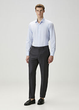 Antrasit Yün Formal Pantolon