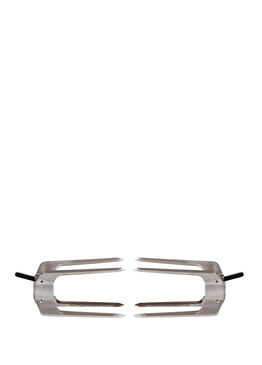 Hub Gri Çelik Barbekü Çatalı