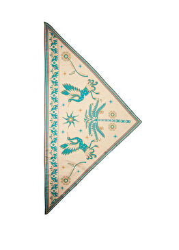 Turu Bej Kadın Keten Şal