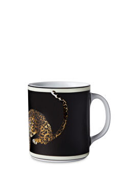 Leopar Baskılı Porselen Kupa