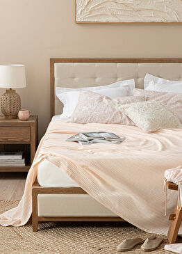 Palmita Pudra Tek Kişilik Pike 160x220 cm