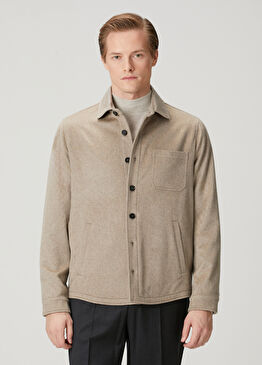 Bej Yün Dış Gömlek