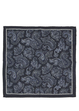 Lacivert Yün Poşet Mendil