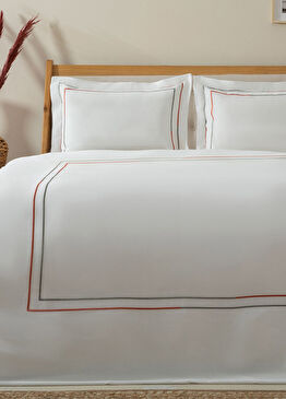 Geo Ekru Ekstra Çift Kişilik Nevresim Seti 260x220 cm 