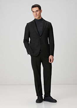 Siyah Örme Takım Elbise