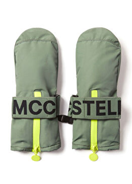 Yeşil Erkek Çocuk Kayak Eldiveni