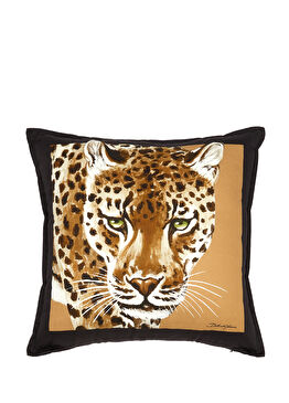 Leopar Desenli 45x45 cm Dekoratif Yastık