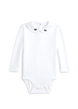 Beyaz Erkek Bebek Tulum